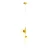 Lampa wisząca designerska BLOOM 4 MUSTARD 1091L14 - Aldex